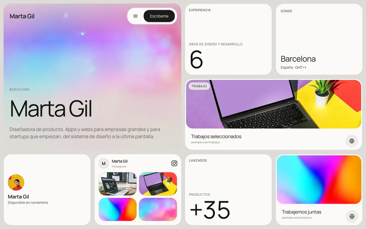 Example template: Content creator