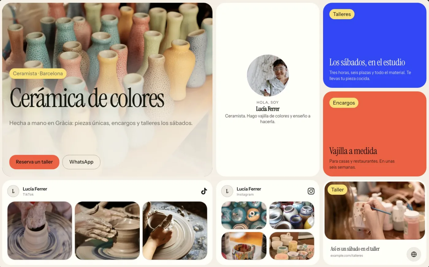 Example template: Ceramicist